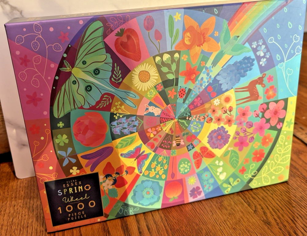 Elena Essex Jigsaw Puzzles Spring Wheel 1000 Pieces 50 x 70 cm Colorful Flowers